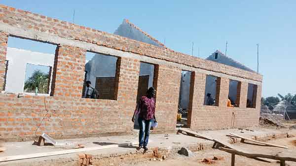 Beginning of new block of classrooms, Part 1