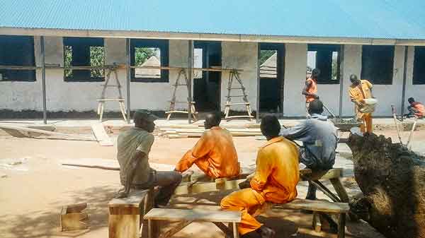 Beginning of new block of classrooms, Part 2