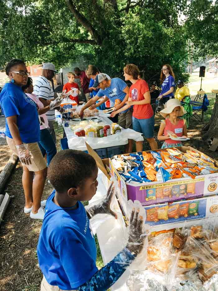 Going through the line