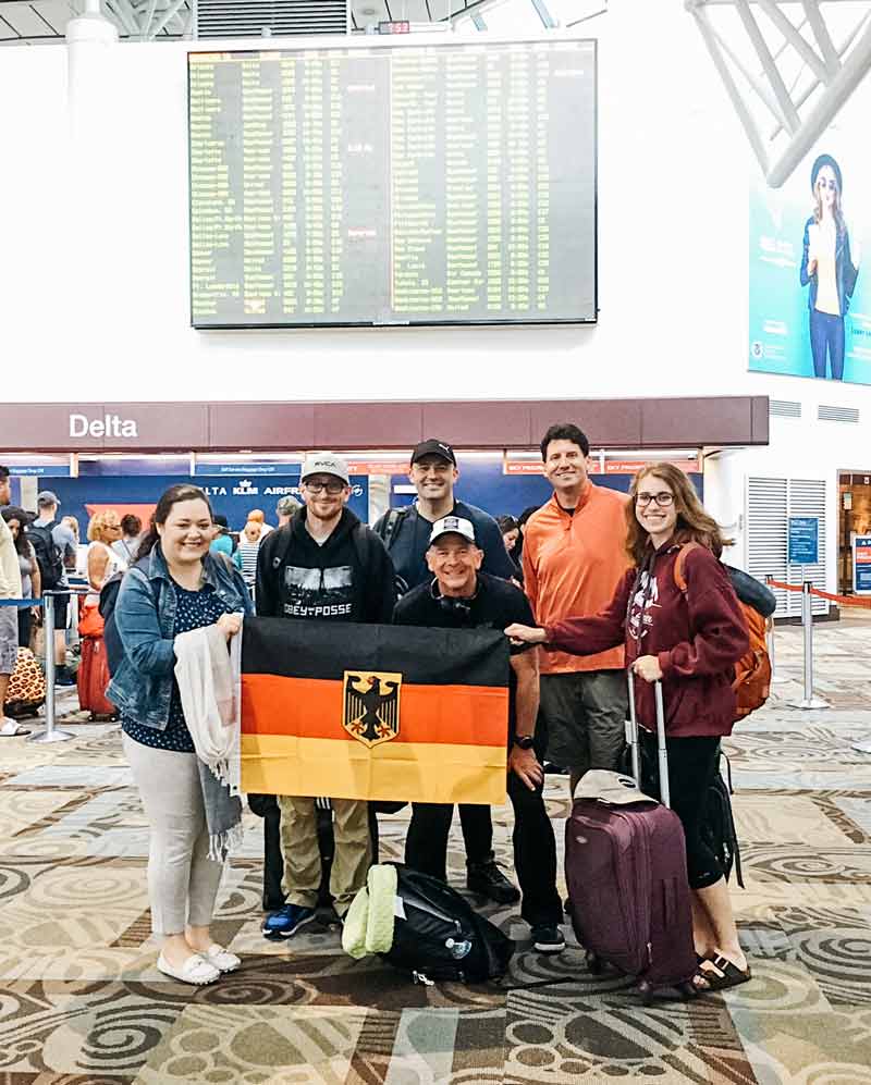 Half of the Team Leaving the Nashville Airport