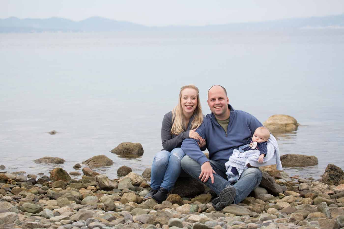 Amy and Chris Moore with new baby Clayton