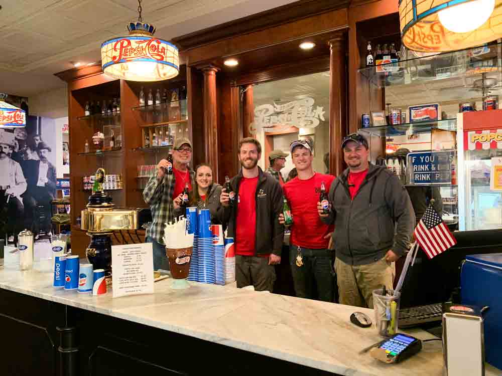 Our Fellowship team at the original Pepsi birthplace