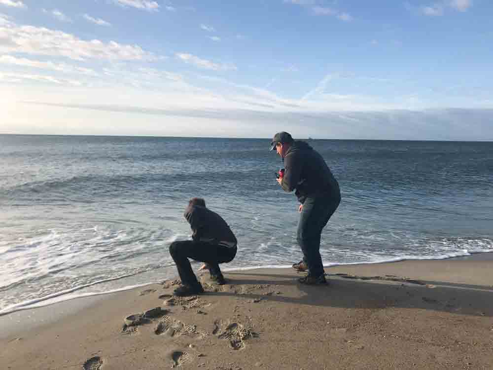 Touching the Atlantic Ocean on our way back to Nashville